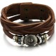 Handmade Brown Leather Fashion Bracelet |image