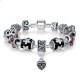 DIY European Silver Charms Murano Bead Bracelet For Women |image