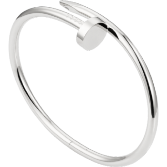 Women's Nail Style Silver Color Titanium Steel Bracelet |image