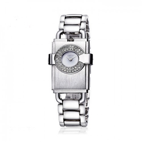 WEIQIN Silver High End Square Diamond Ladies Watch CHD-64S image