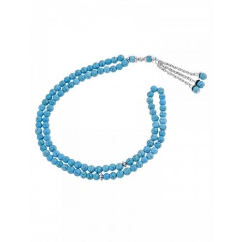 Showing image for Masbaha Unisex Chalk Turquoise Prayer Beads ANM-04 Masbaha Unisex Chalk Turquoise Prayer Beads ANM-04 image