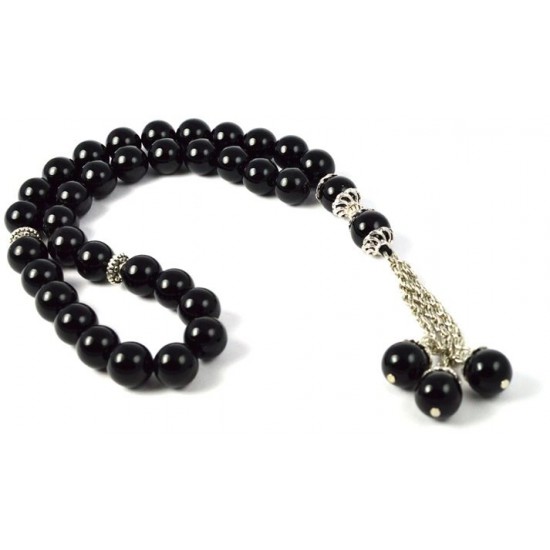 Showing image for Black Onyx Thasbeeh Beeds ANM-14 Black Onyx Thasbeeh Beeds ANM-14 image
