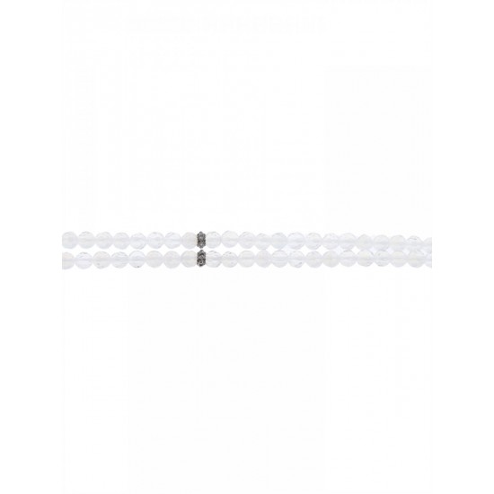 Masbaha Unisex Genuine Translucent Rainbow Moonstone Prayer Beads ANM-17 image