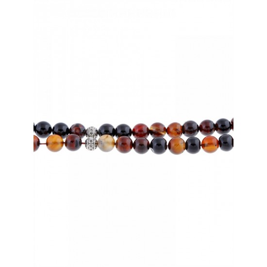 Masbaha Unisex Genuine Agate Prayer Beads ANM-19 image