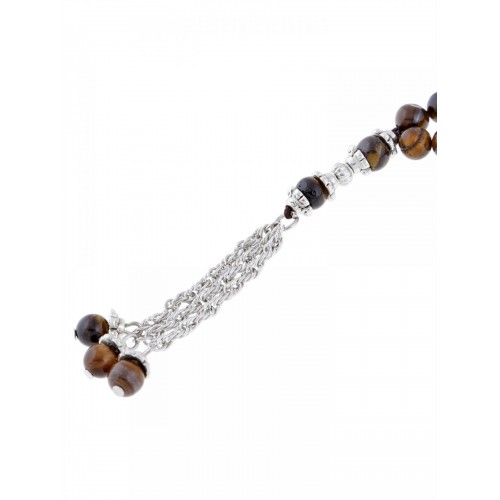 Showing image for Masbaha Unisex Tiger Eye Gemstone Prayer Beads ANM-26 Masbaha Unisex Tiger Eye Gemstone Prayer Beads ANM-26 image
