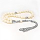 Showing image for De Hari's Diamond Men's Silver Plated Mother-of-Pearl Prayer Beads ANM-31 De Hari's Diamond Men's Silver Plated Mother-of-Pearl Prayer Beads ANM-31 image
