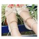Women Fashion Cream Color Thick Crust Wedge Sandals - Cream |image