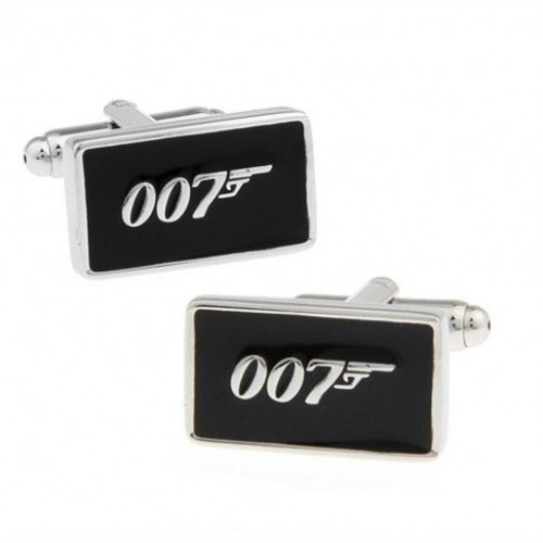 Look Stylish Silver Tone 007 Design Cufflinks CFL-01 image