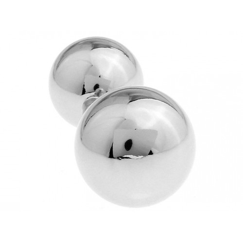 Look Stylish Silver Ball Shape Personalized Fashion Mens French Shirt Silver Cufflinks CFL-04 image