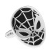 Look Stylish Black Superhero Spider-Man Personalized Fashion Mens Shirt Cufflinks CFL-14 (Black) image