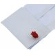 Look Stylish Real Heart Shape Red Cufflinks For Lovers CFL-33 image