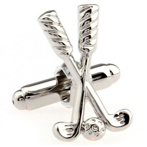 Look Stylish Exquisite Silver Golf Cufflinks For Men CFL-38 |image