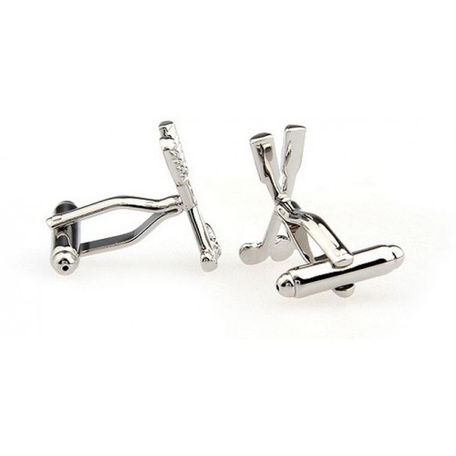 Look Stylish Exquisite Silver Golf Cufflinks For Men CFL-38 |image