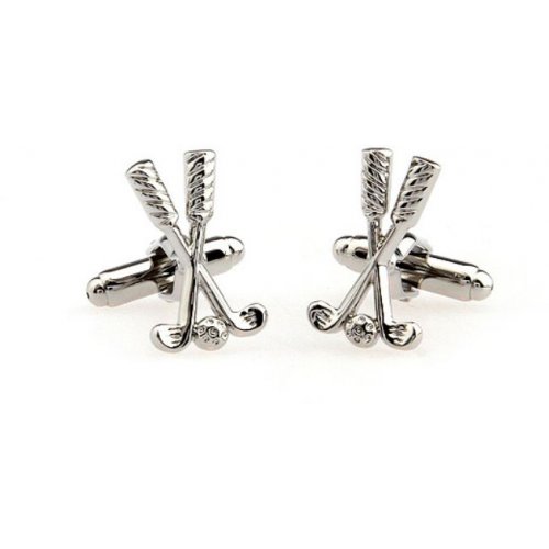 Look Stylish Exquisite Silver Golf Cufflinks For Men CFL-38 |image