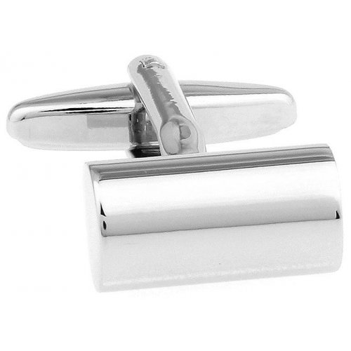 Look Stylish Silver Cylindrical Cufflinks For Mens CFL-41 image
