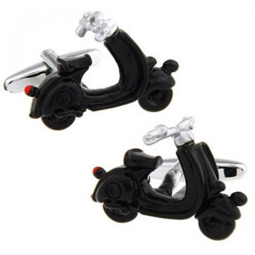 Look Stylish Electric Motorcycle Shape Cufflink For Mens CFL-44 image