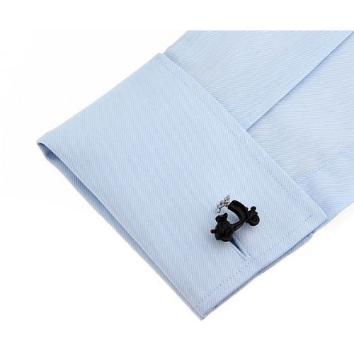 Look Stylish Electric Motorcycle Shape Cufflink For Mens CFL-44 image