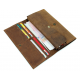 Men's Style Double Layer Card Holder Boarding Long Wallet |image