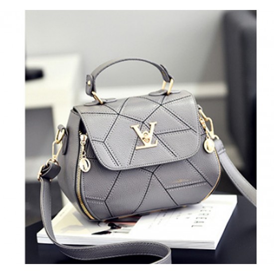 Showing image for Women Fashion V Small Square Shape Grey Color Handbag WB-20GR Women Fashion V Small Square Shape Grey Color Handbag WB-20GR |image